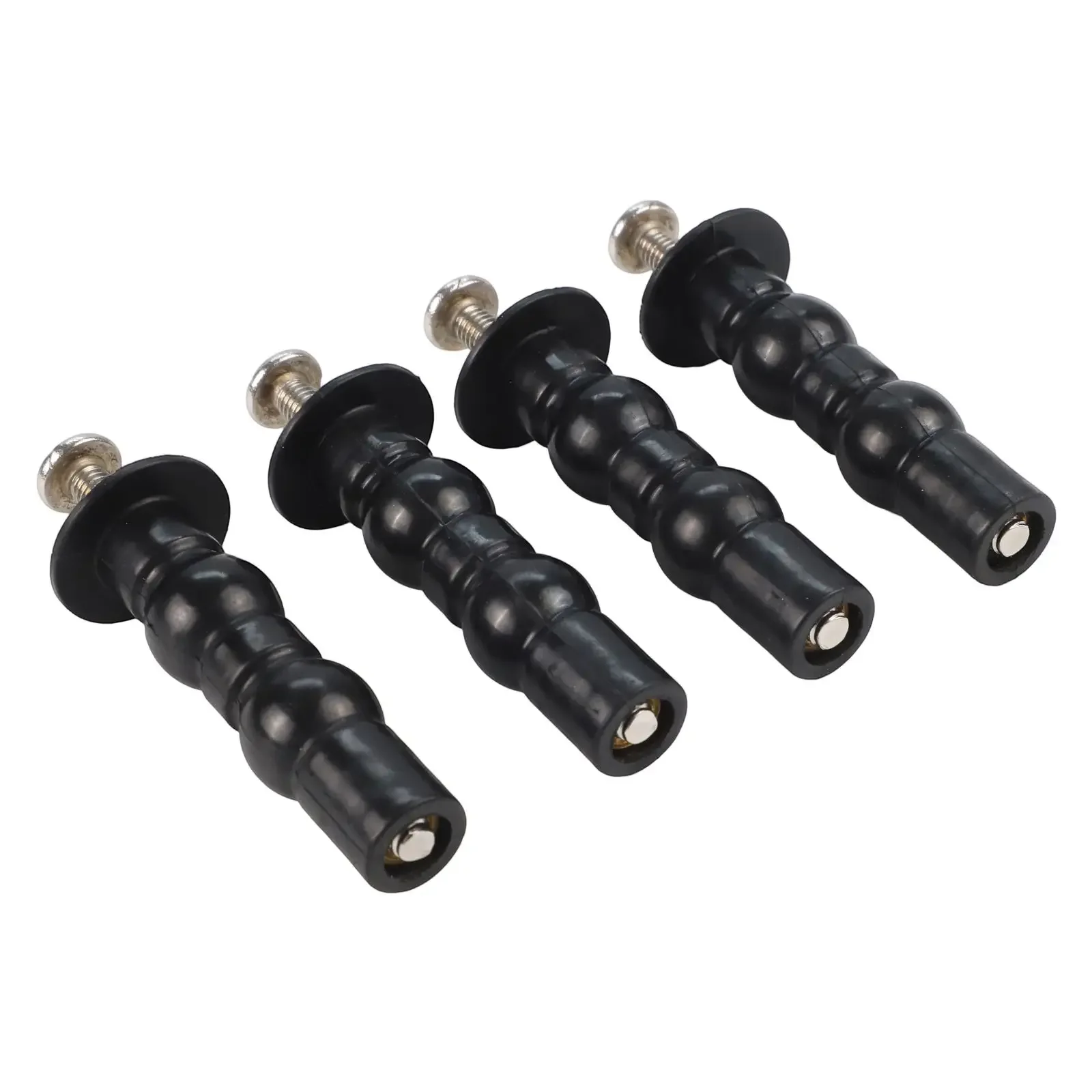 2 Pieces Toilet Hinge Screw Kit Featuring Expanding Rubber Bolt And Stainless Steel Top Nuts For Toilet Hinge Bolt Replacement
