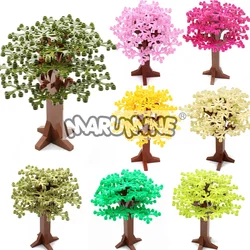 Marumine 58PCS Building Bricks Tree Set Blocks City Street View Road Garden Jungle Plant 2471 Accessories MOC Model Kit Parts