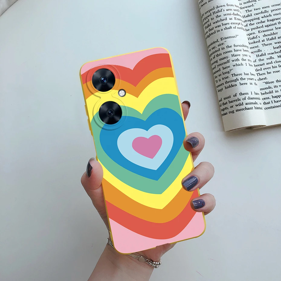 For Huawei Nova 11i Case 11 i Luxury Love Heart Silicone Back Case Cover for Huawei Nova 11i MAO-LX9 Phone Cases Nova11i Bumper