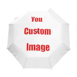 ALAZA New Automatic Three-Fold Umbrella Various Custom Pattern Umbrellas Folding Gift Advertising Umbrellas