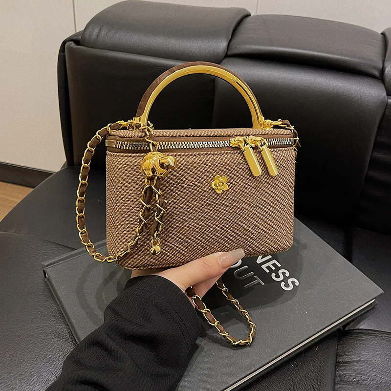 2025 modalità luxe Denim femmes petit sac carré designer dames chaîne sacs à bandoulière tempo libero Stile britannico sacs à main