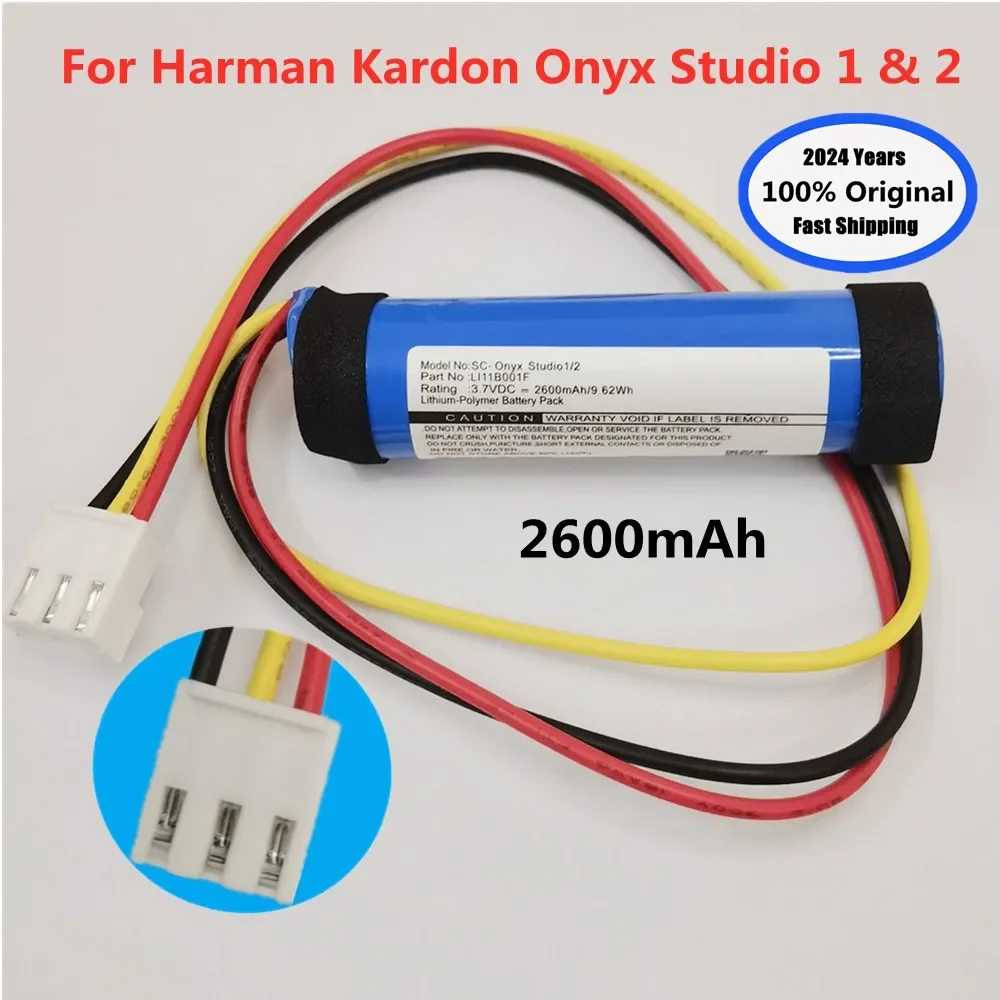 LI11B001F 2600mAh 100% Original Battery For Harman Kardon Onyx studio 1 2 Bluetooth Audio Speaker Replacement Batteries + Tools