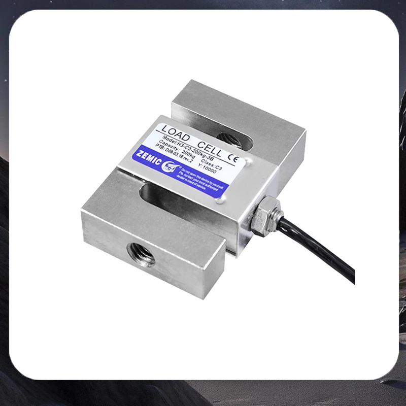 

S Type Load Cell High-strength Alloy Steel Load Cell 25kg to 600kg Glue-sealed Internal Structure Oil-resistant Waterproof