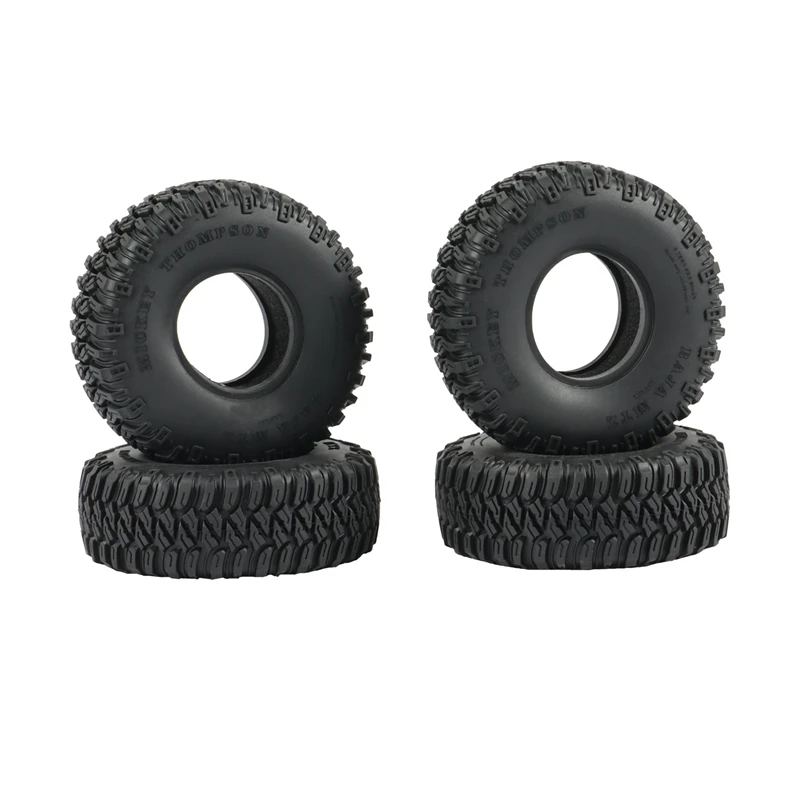 4PCS 95MM 1.55Inch Rubber Wheel Tires Tyre For RC Crawler Car Axial Jr 90069 D90 TF2 Tamiya CC01 LC70 MST JIMNY