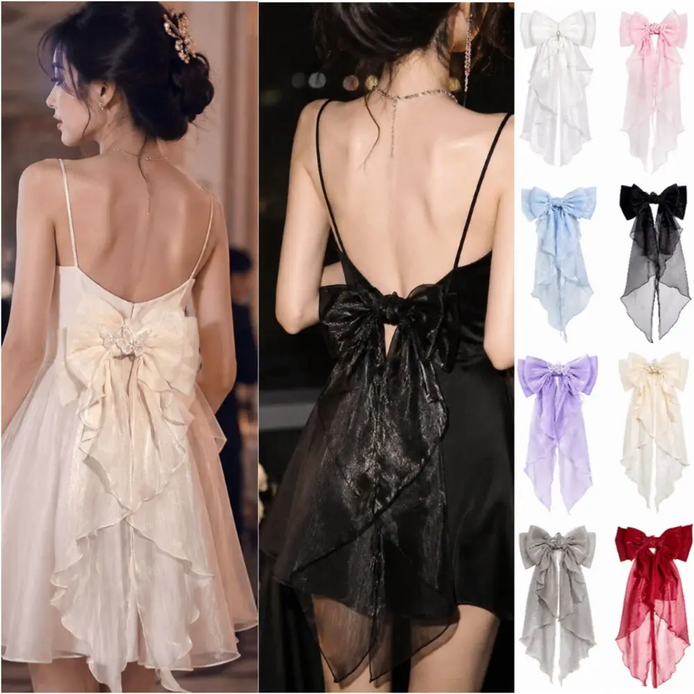 Multicolor Trailing Bowknot Safety Pin with Pin Waist Accessories Double Layer Bowknot Double Layer DIY Accessories