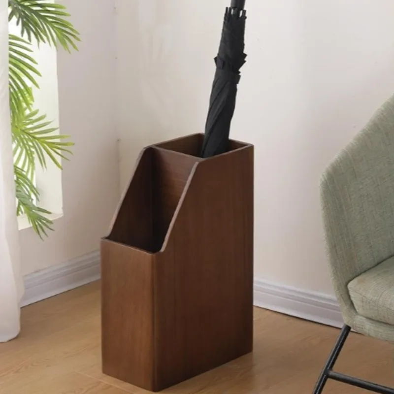 

Solid Wood Umbrella Storage Rack Simple Creative Household Entrance Hall Umbrella Holder Aesthetic Luxury Modern Room Decor