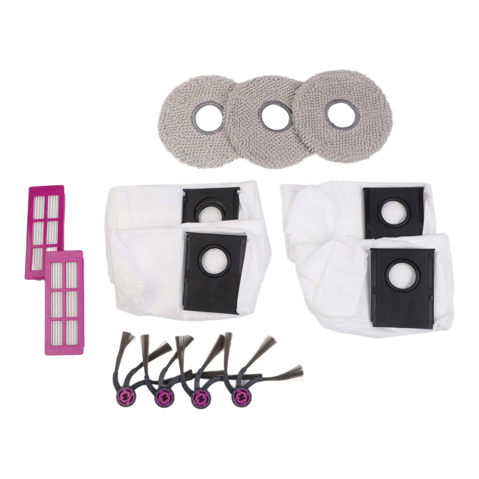 Filter Mop Cloth Dust Bag Side for Brush Replacement Kit Compatible With For Eureka J15 for Max for Ultra Robot Vacuum Cleaner 1