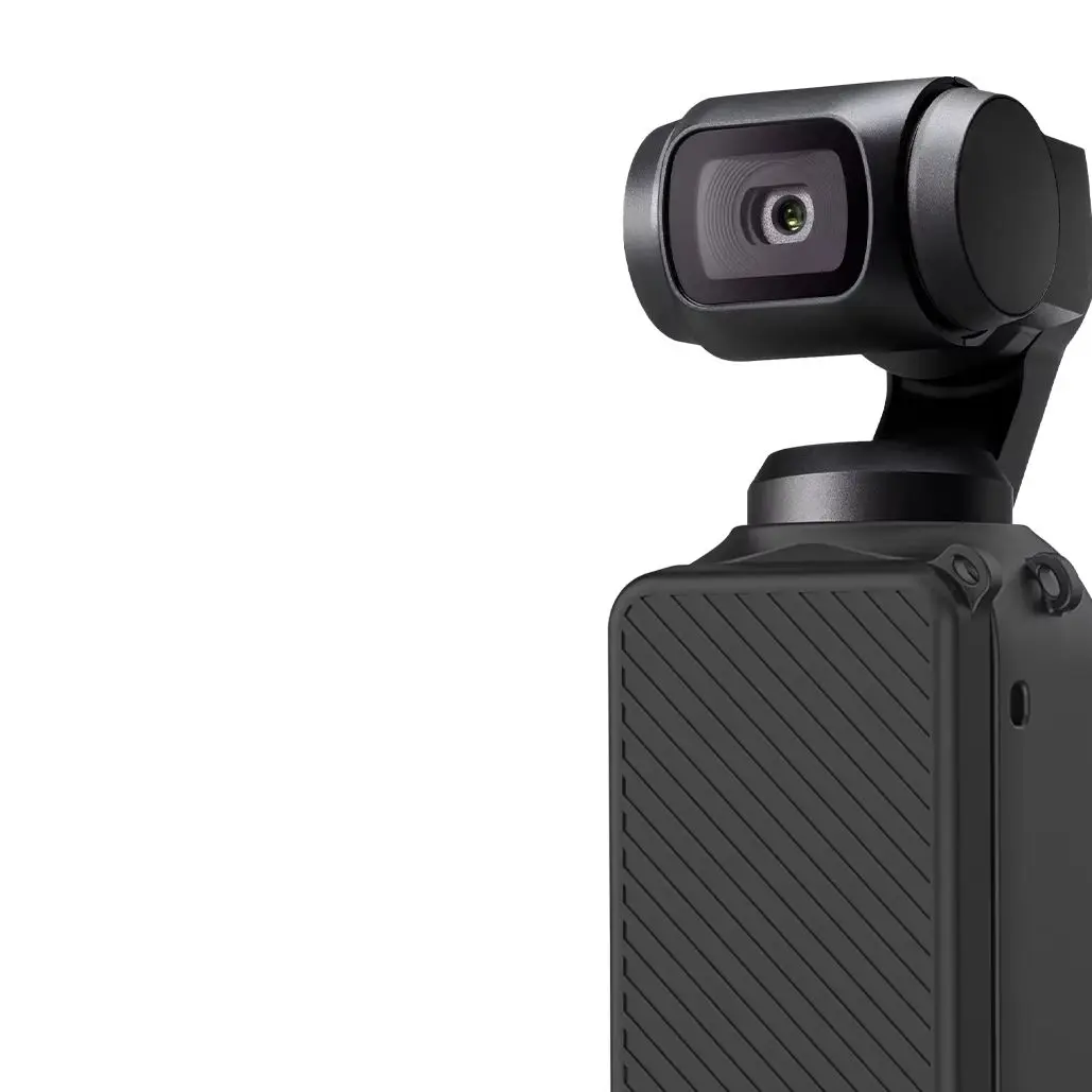 for DJI Pocket 4 – Anti-Scratch Soft Silicone Case, Washable, with Lanyard, Non-Slip Comfort Grip, Precise Cutouts for Ports
