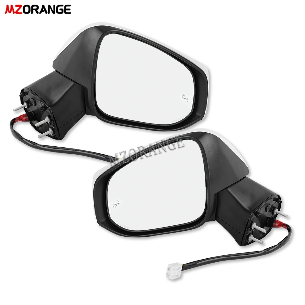 Electric Side Rearview Mirror For Toyota RAV4 RAV 4 2019 2020 2021 2022 Car Turn Signal Light Lamp Mirror Cover Heated Glass