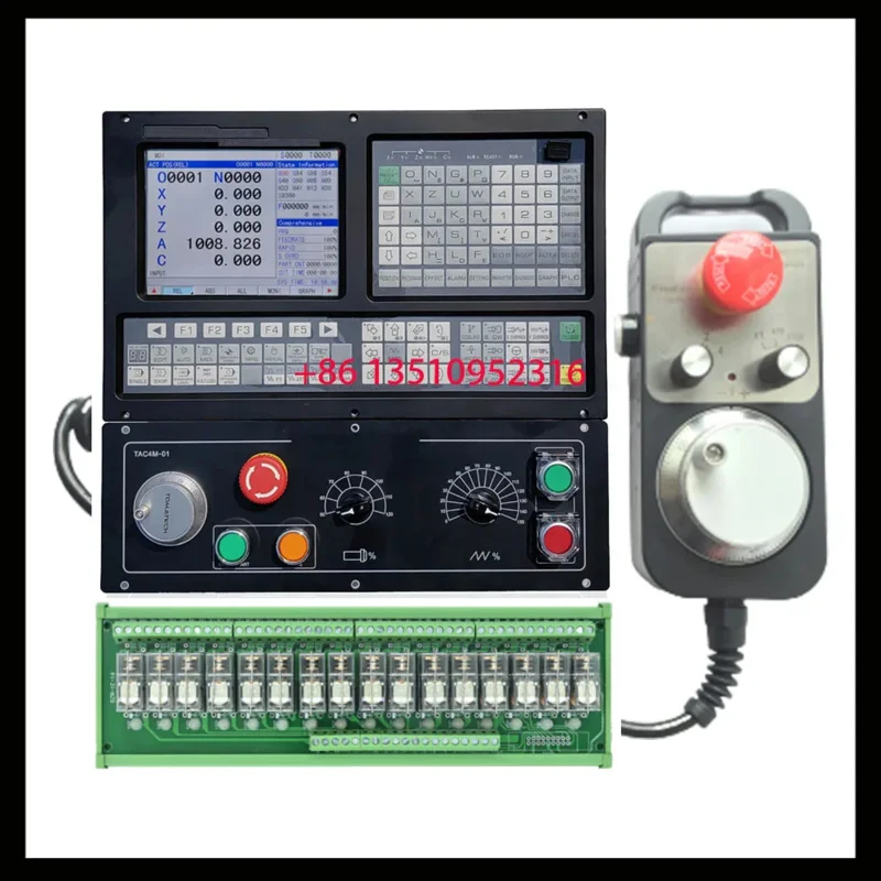 CNC lathe controller kit TAC200 2-axis/3-axis/4-axis 8-inch large screen rigid tapping lathe control system