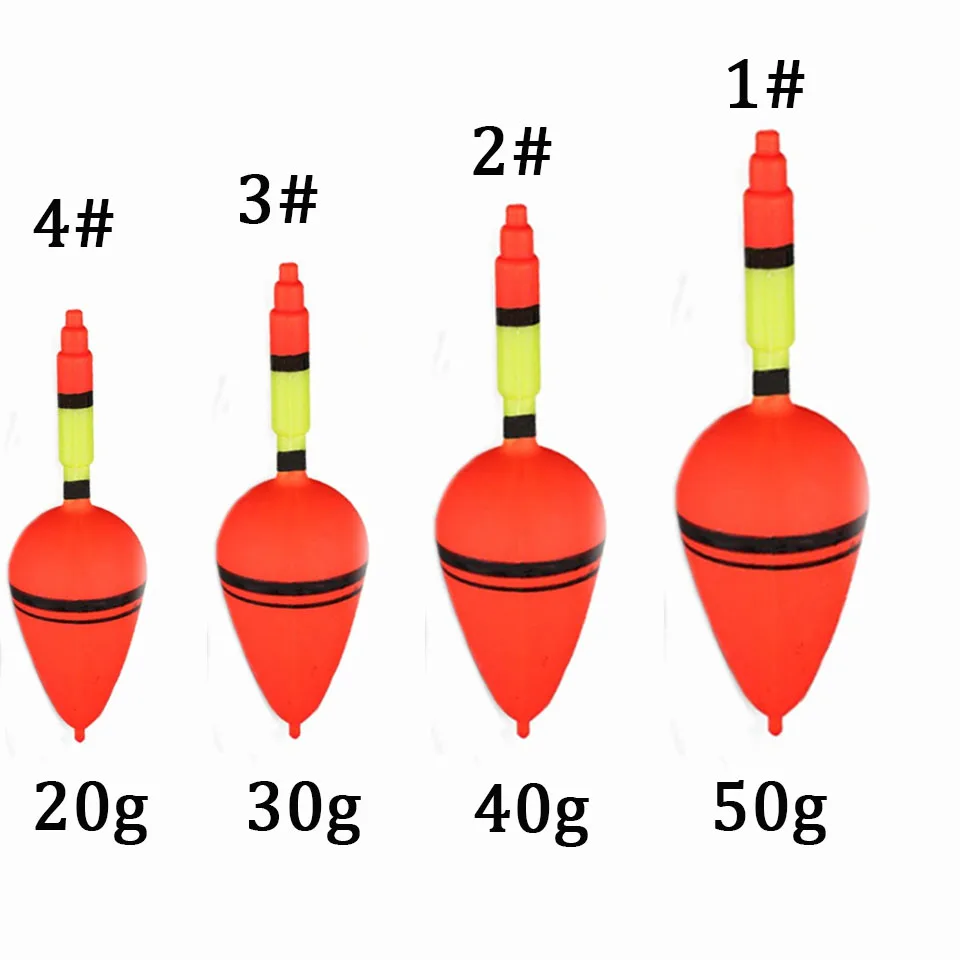 5pcs Olive Shape Fishing Float 20g 30g 40g 50g Fishing Float Bobbers Buoy Sea Fishing Carp Fishing Tackle Tool