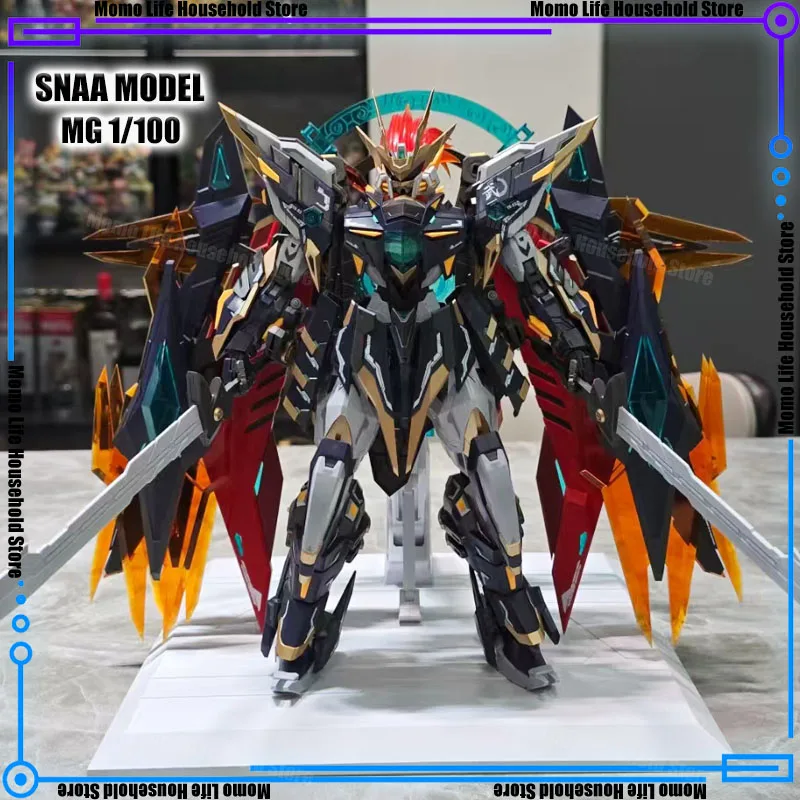 

In Stock SNAA Model 1/100 MG Yr-03 Martial Emperor Assembly Model Kits Plastic skeleton Action Figure Robot Plastic Model Toys