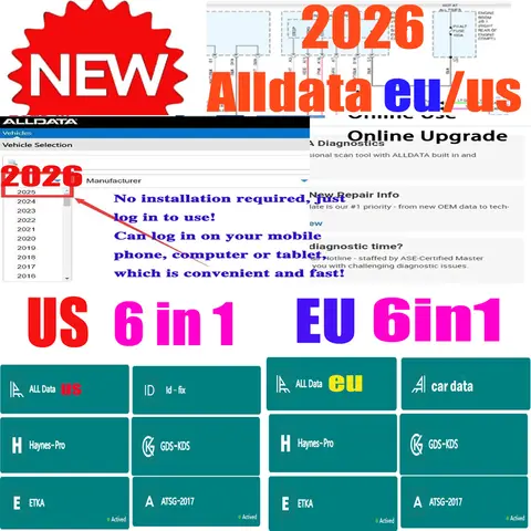 Alldata EU 2026 Full Version Ofline Software All CAR data Online Account Working Log in And Use Online for Autosoft