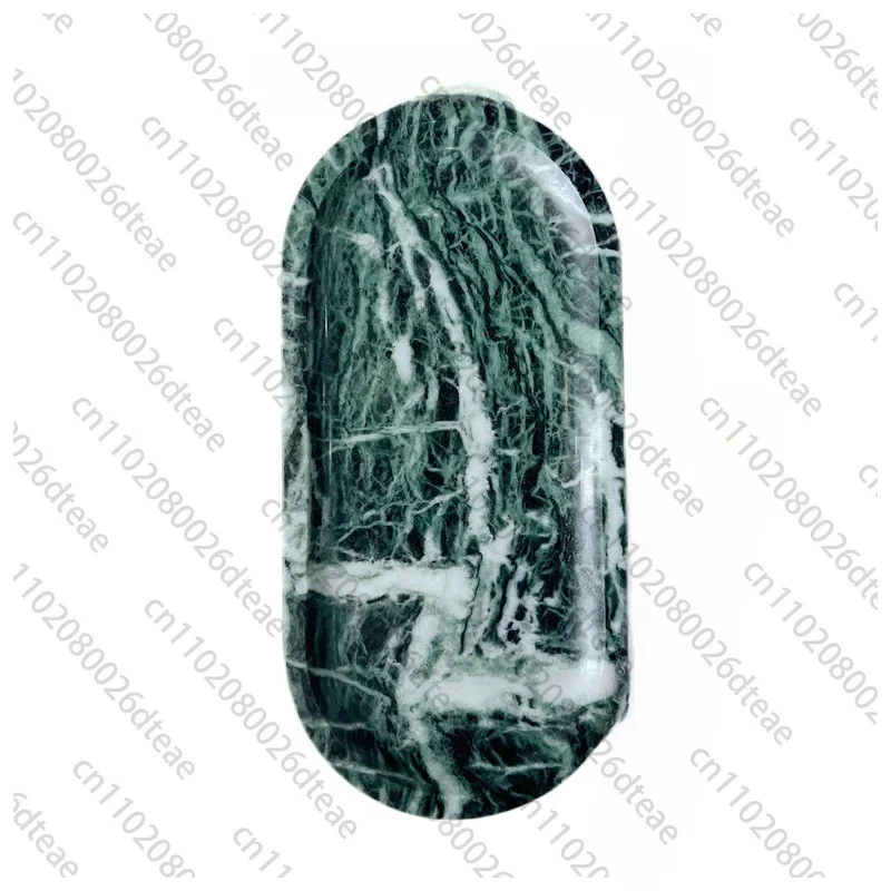 Natural Marble Tray - Oval Stone Organizer For Jewelry & Aromatherapy, Home DecorDesktop Zen Art