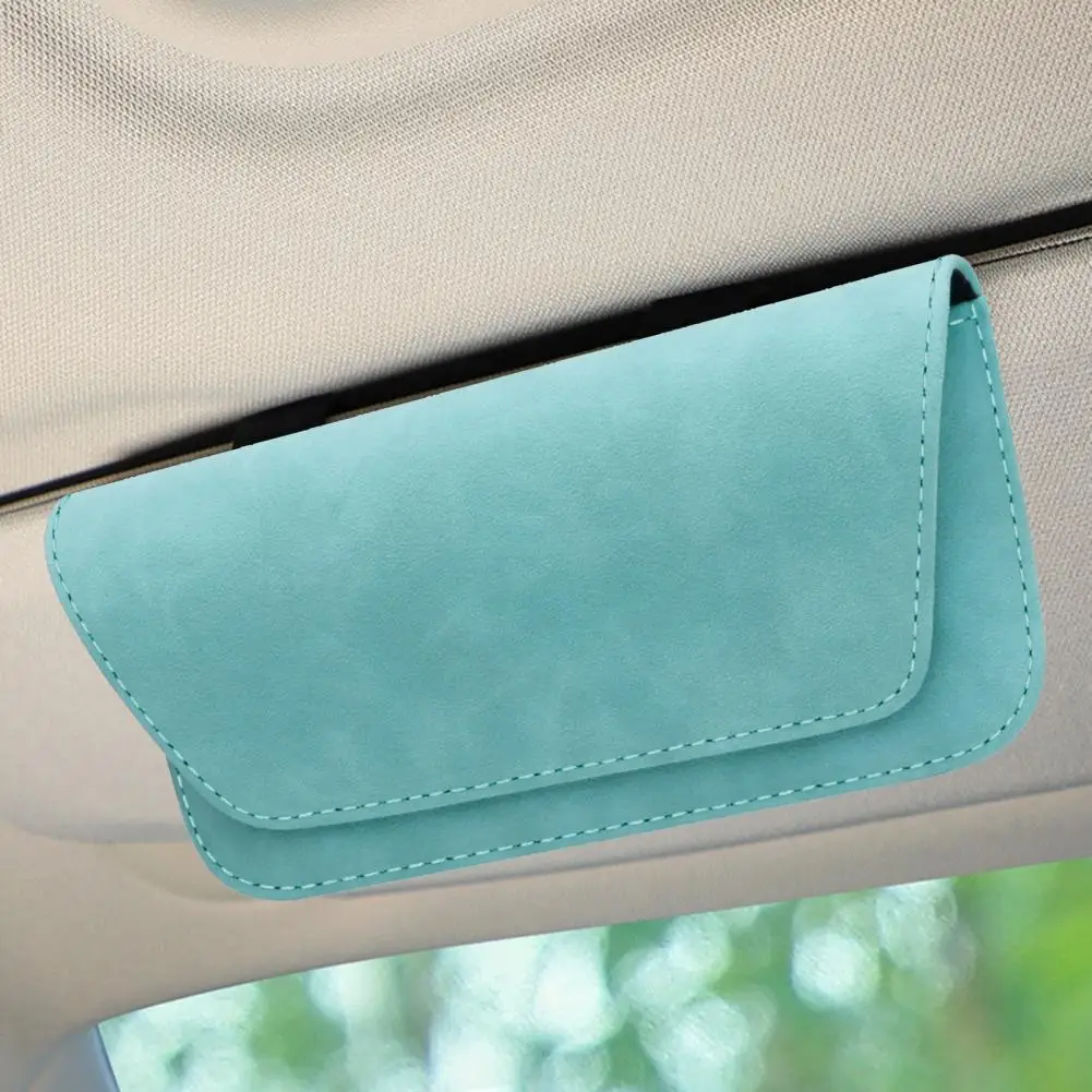 

Sunglasses Clip Convenient Magnetic Closure Stable Auto Sun Visor Box Sunglasses Clip Card Ticket Holder Auto Supplies