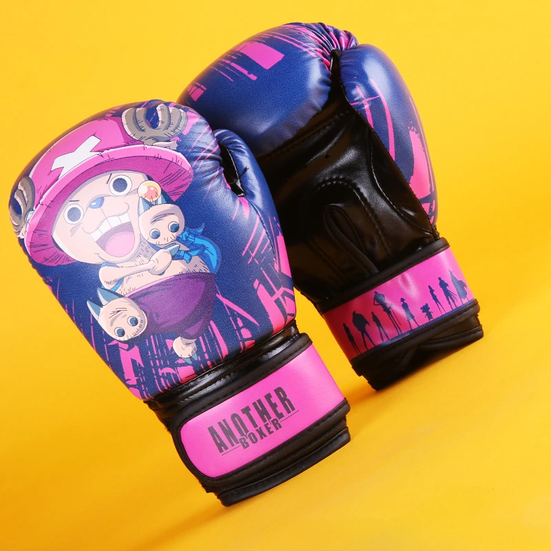 Kids Multi Color Printed Boxing Gloves Fight Kickboxing Training Equipment Boys Girls PU Muay Thai Taekwondo Boxing Gloves