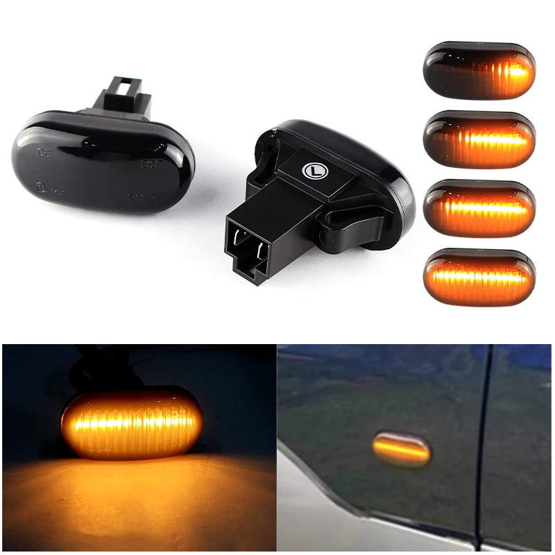 2/10PC Side Marker Light For Suzuki Jimny Ignis Grand Vitara XL-7 Opel Vauxhall Subaru Dynamic LED Turn Signal Indicator Blinker