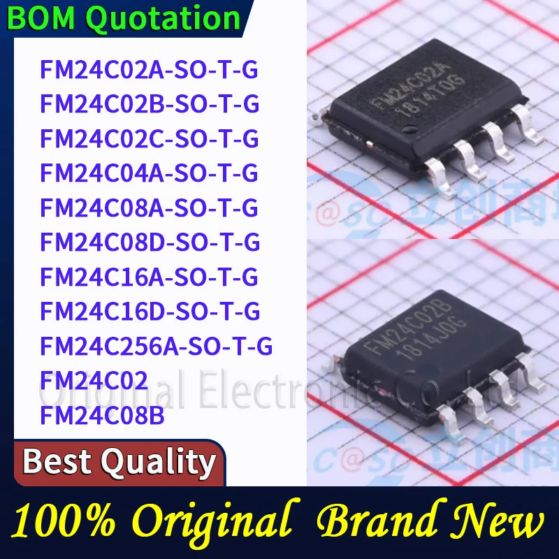 20pcs/lot FM24C02A-SO-T-G FM24C02B-SO-T-G FM24C02C-SO-T-G FM24C04A-SO-T-G FM24C08A-SO-T-G FM24C08D-SO-T-G FM24C16A-SO-T-G FM24C1