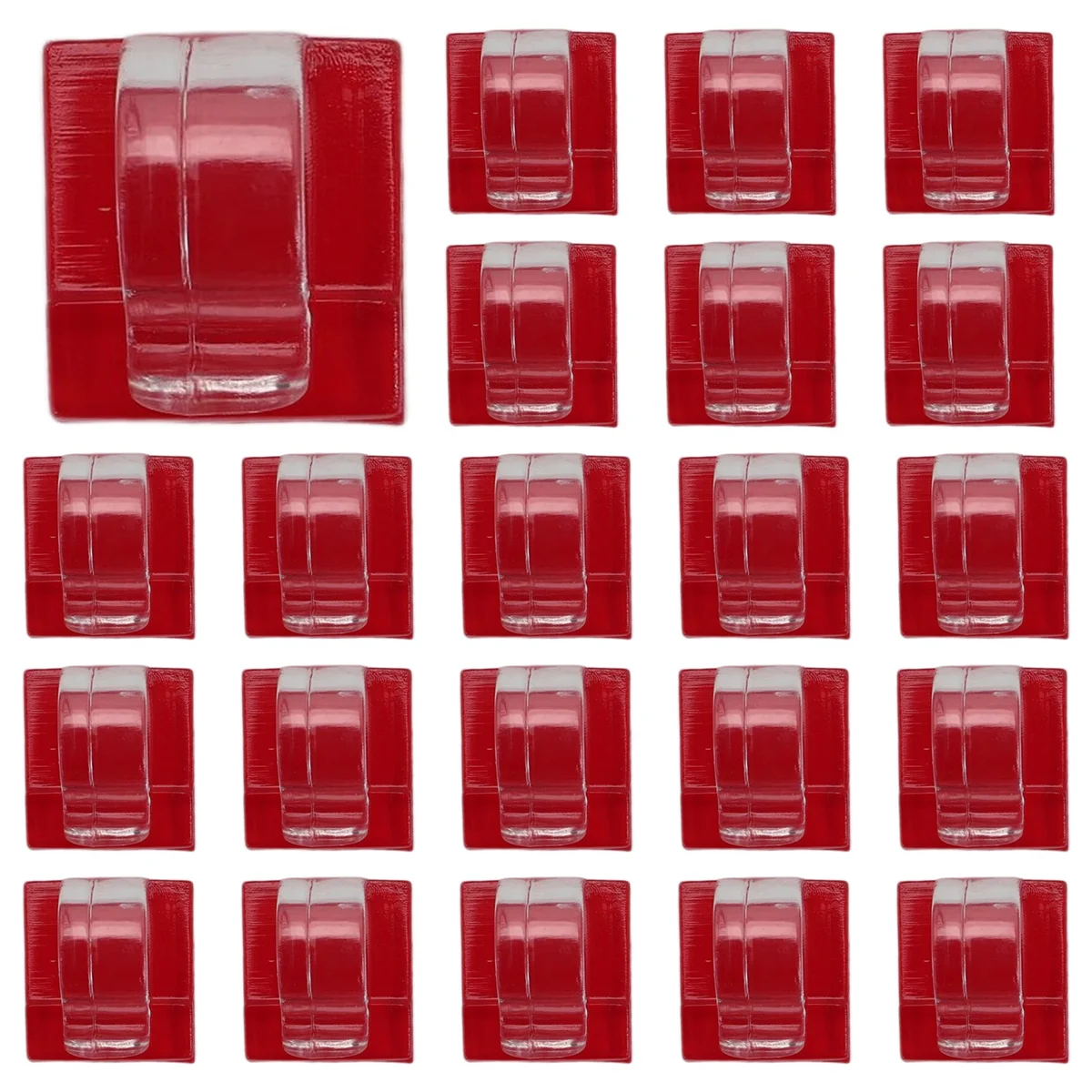 A03V Крючки для уличных гирлянд Зажимы 30 упаковок зажимов Прозрачный световой крючок с 30 водонепроницаемыми клейкими подложками