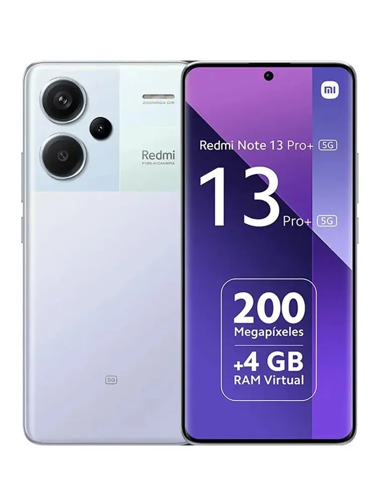 Used Phone Xiaomi Redmi Note 13 Pro Plus 5G Versión Global Smartphone NFC 200MP OIS Triple Cámara 120Hz AMOLED 120W Carga