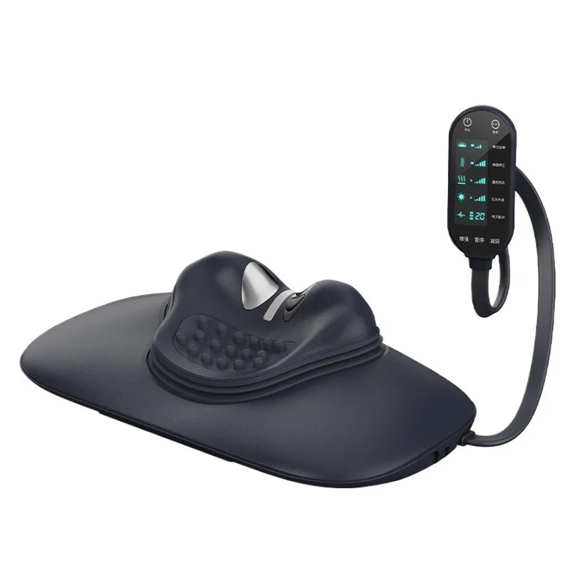 Ergonomic Cervical Massager Hot Compress Massage Pillow Relaxing Electric Massage Pillows Multifunctional Pulse Necks Massagers