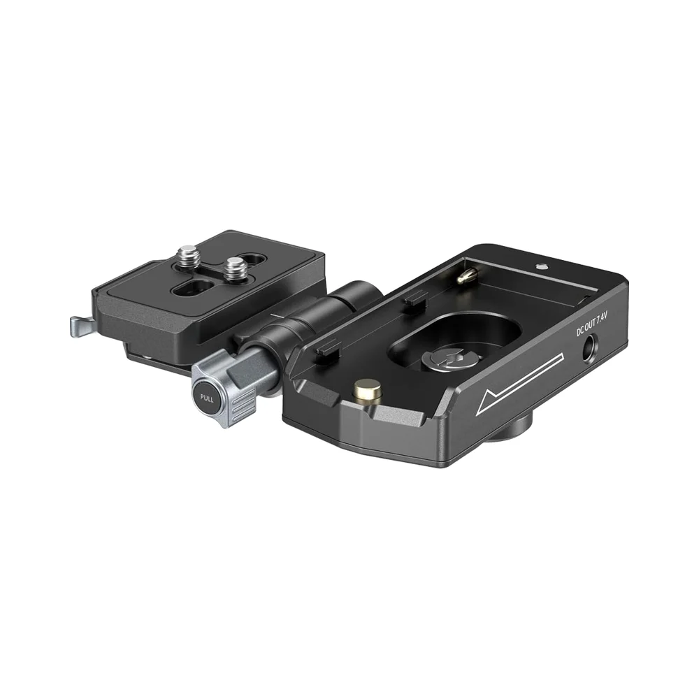 For SmallRig Compact NP-F970 Battery Adapter Plate Dual DC Output Quick Release Arca-Swiss Foldable DSLR Compatible