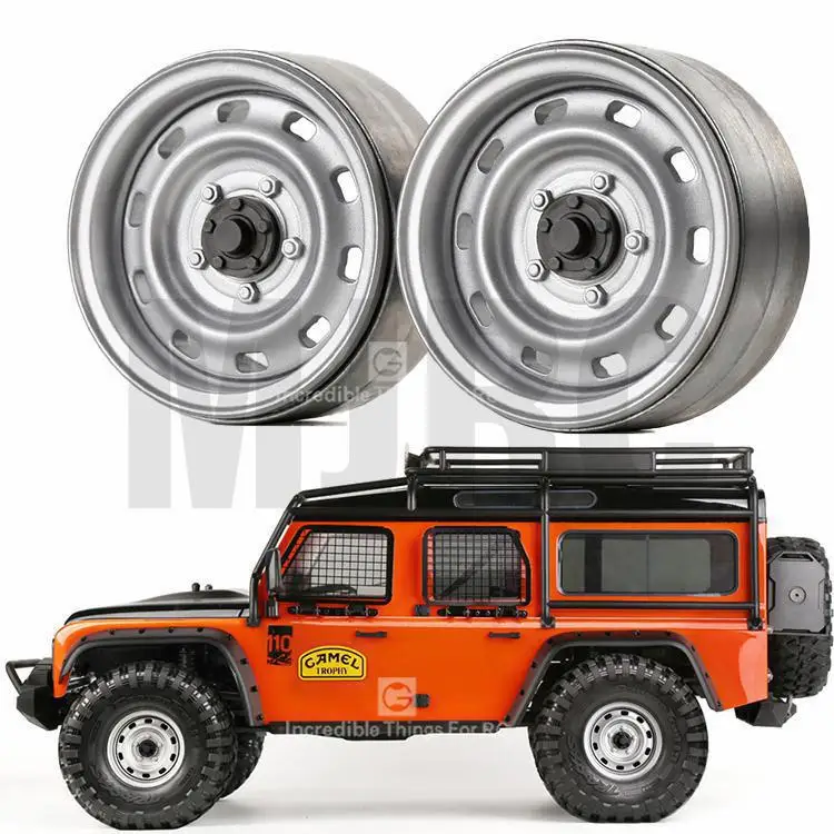 GRC 4pcs Metal 1.9inch Wheel Hub Beadlock Rim For 1/10 RC Crawler Car TRX4 Bronco Axial SCX10 90046 JIMNY CFX VS4 RC4WD D90 D110