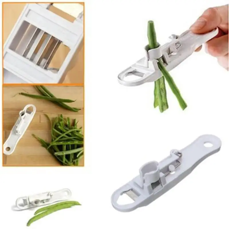 Bean Slicer Cutter Stringer Remover Peeler French Style Green Bean Vegetable Runner Slicer Cutter Stringer Remover Peeler