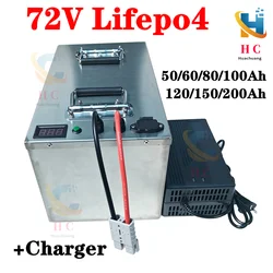 72V 50Ah 60AH 80AH 100AH 120AH 150Ah 200AH LifePo4 Lithium Battery, Golf Cart, Electric Vehicle+Charger