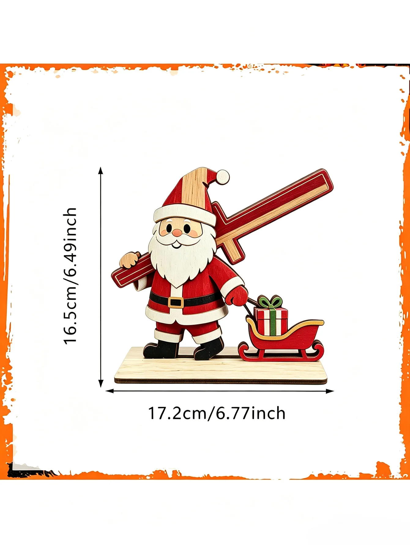 Christmas snowman wooden tissue holder desktop paper drawer storage ornament decoration kitchen roll paper shelf