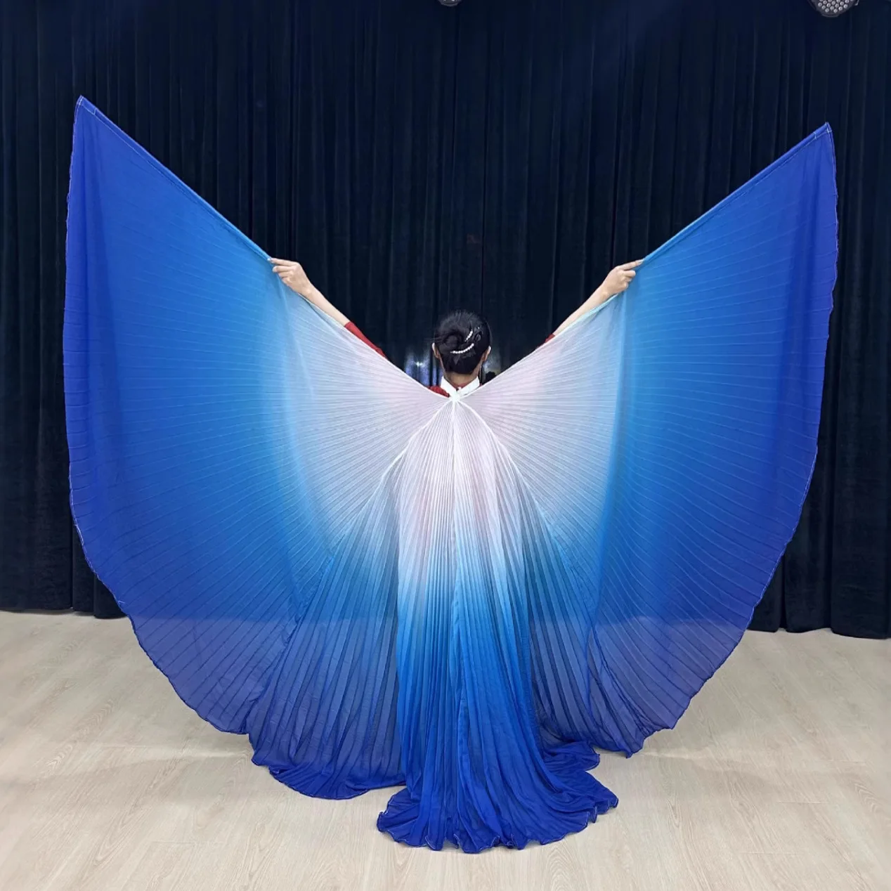 

360 ° Прозрачные переливающиеся крылья Исиды, реквизит для выступления, восточный танец, большие размеры, египетские крылья, крылья для танца живота