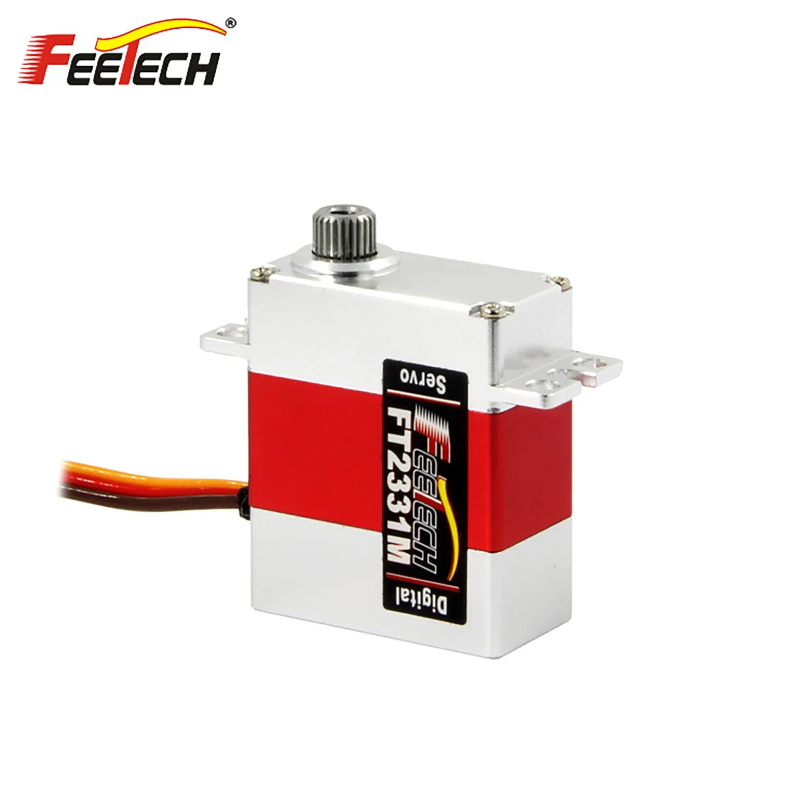 CirkitFeetech 6V 4.5KG Full-metal Micro Digital Servo FT2331M Coreless Motor Mini Servos For Aircraft Model Robot Cars Mechanica