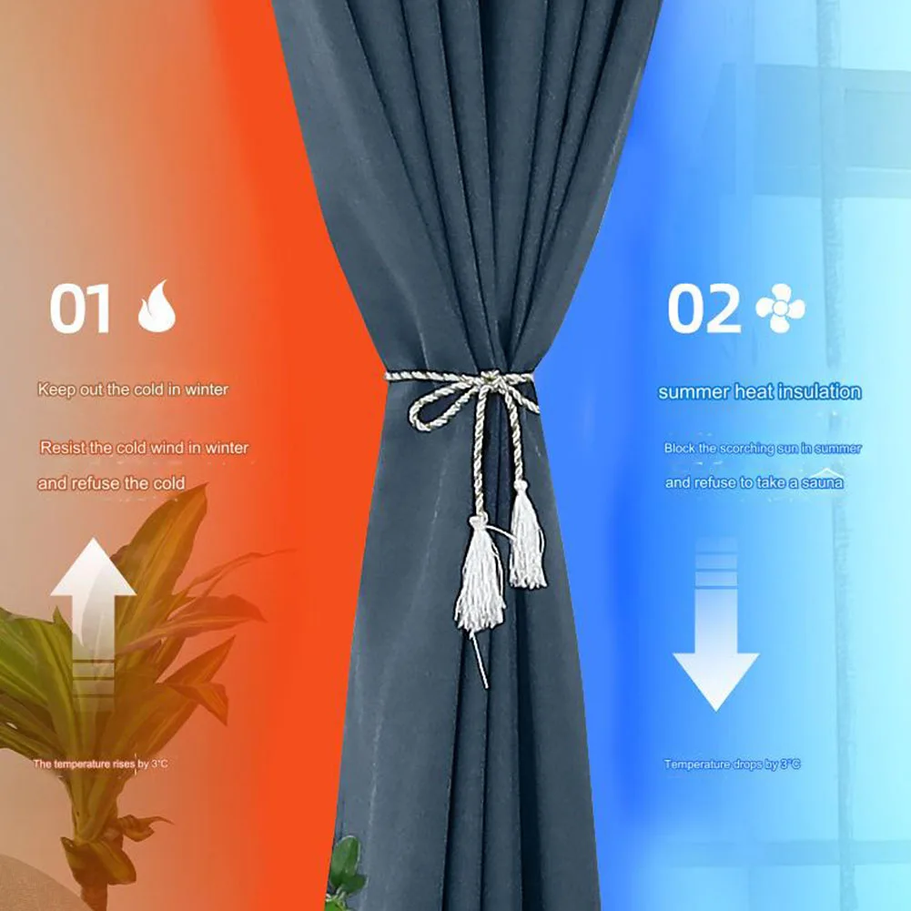Blackout Curtains For Bedroom Privacy Protection Easy Installation 30 35 1cm Privacy Protection Various Colors And Sizes