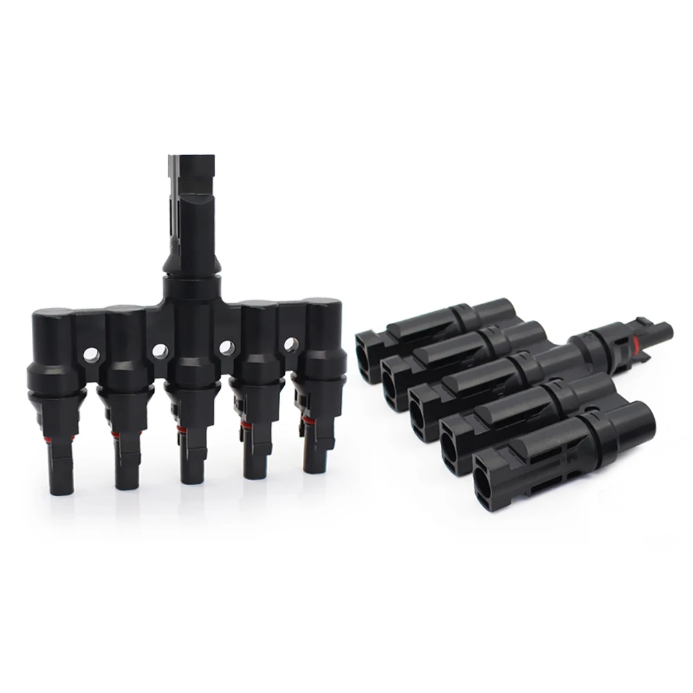 1 Pair Solar PV Branch Connectors Solar Energy Adapter Solar Panel T/ Y Branch Cable Splitter Coupler Combiner