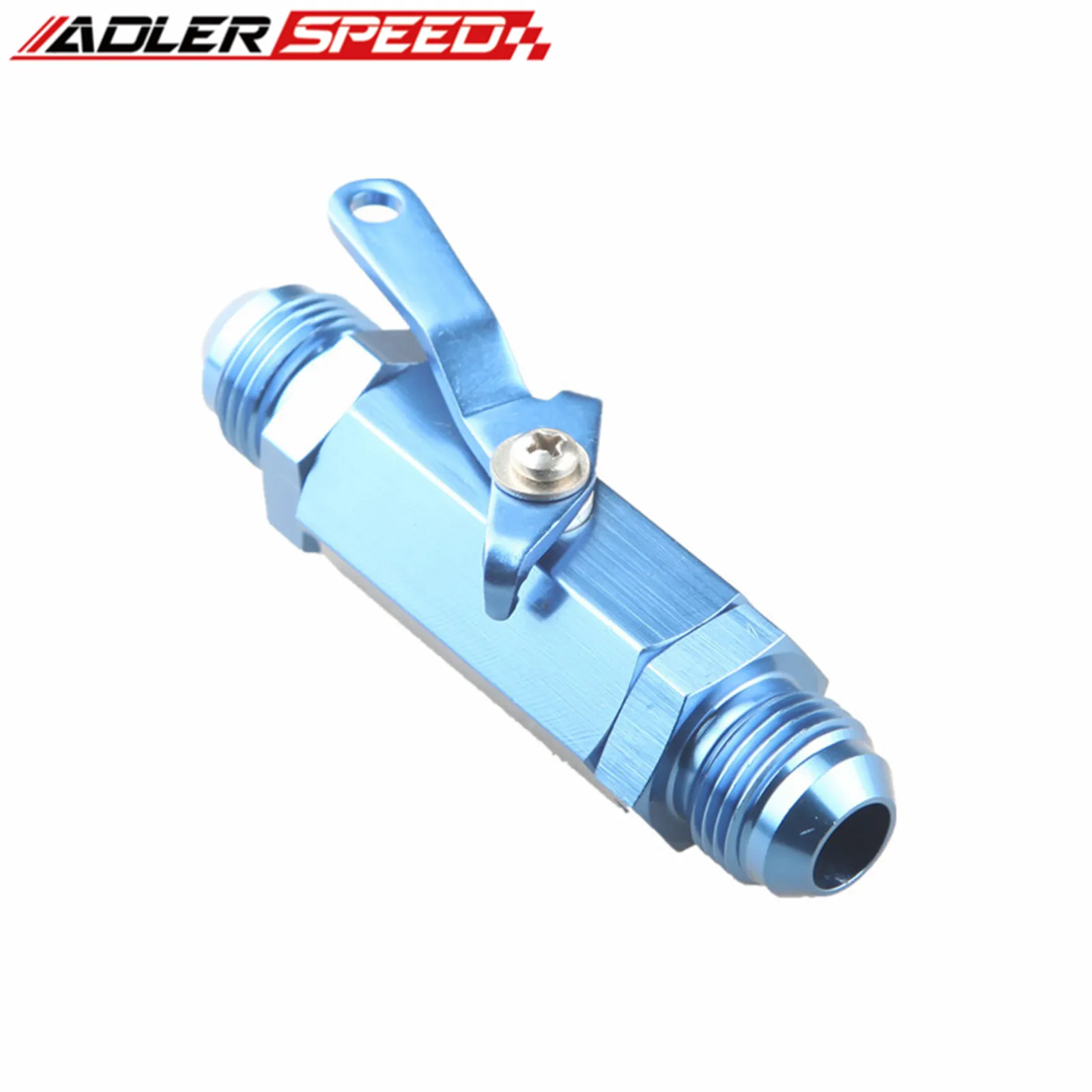 AN4 AN6 AN8 AN10 AN12 AN16 Aluminum Inline Fuel Filter Shut Off Valve Cut Off Valve Fitting w/ Cable Lever