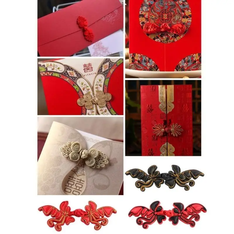 652F فراشة شيونغسام الضفدع أزرار إغلاق أزرار الخياطة السحابات للخياطة DIY #4