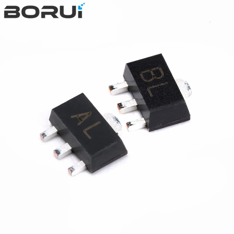 50pcs BCX56-16 SOT-89 BCX56 BCX53-16 BCX53 AL SOT89 transistor NPN 1A 80V marking: BA BD BH BL