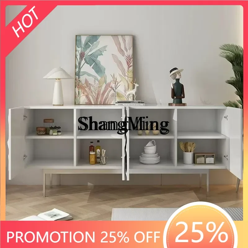 

FG good-looking Home Storage Light Luxury Tea Cabinet Simple Edge Piano Paint Porch Cabinet