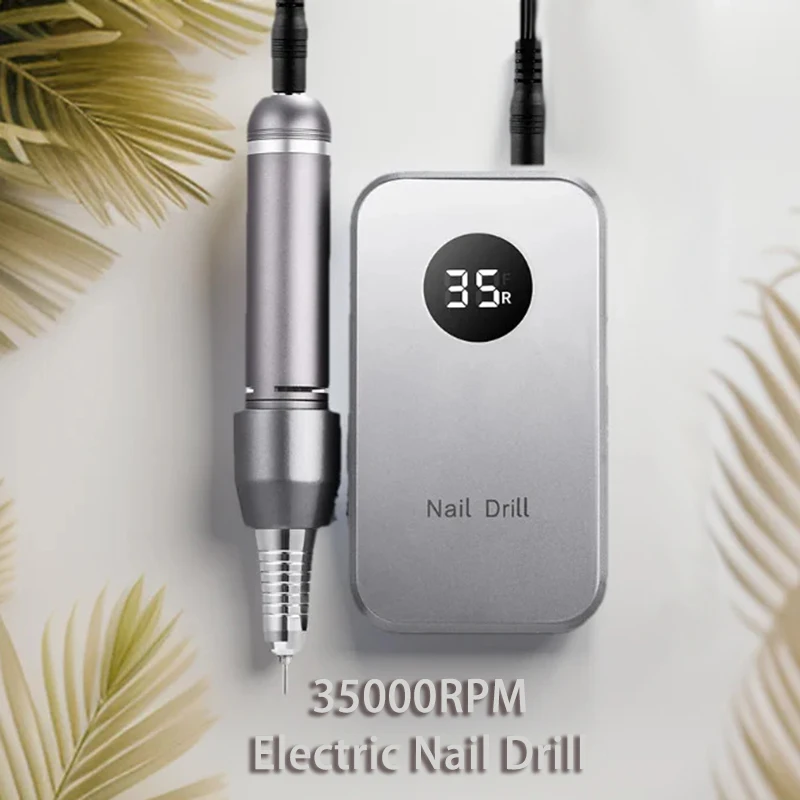 Professional Portable Cordless Electric Nail Drill Machine Home Salon Acrylic Gel Polish Rechargeable Nail Tool