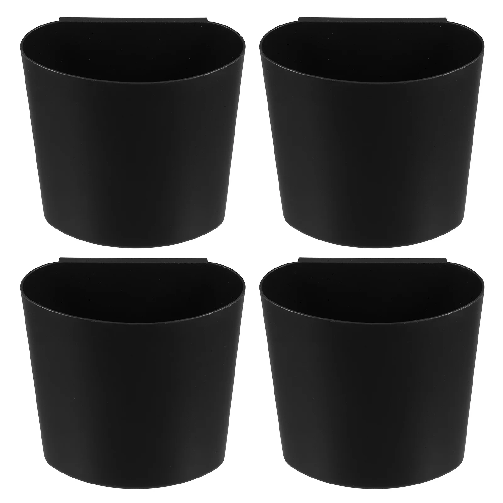 

4Pcs Small Hanging Bucket Storage Basket Plastic Hanging Cup Holder for Rolling Cart Lash Cart Organizer Sundries Container