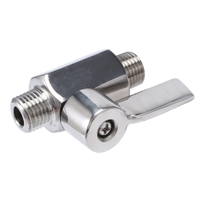 小さなミニボールバルブ、おねじとおねじ、ABGR-316ステンレススチールボールバルブ、1/4 "npt、1 4"