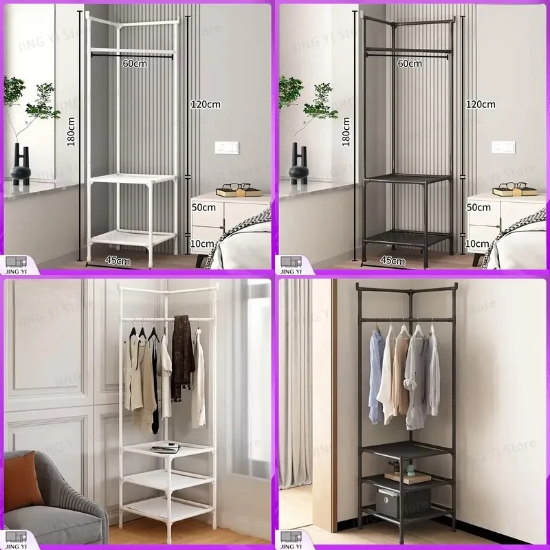 Corner Coat Rack with Shoe Bench Entryway Hall Tree Stand with Hooks Storage Organizer for Bedroom Bathroom Living Room Home