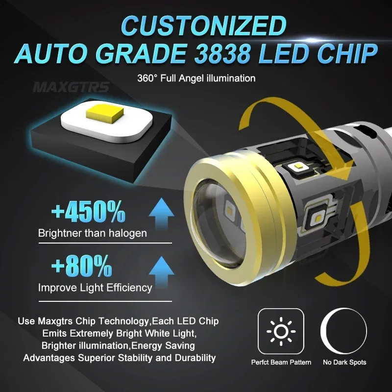 2PCS OSRAM 3838 LED Car Signal Brake Light Bulbs 7440 7443 30W Super Bright Waterproof Turn Signal Stop Lamp Auto Retrofit 12V
