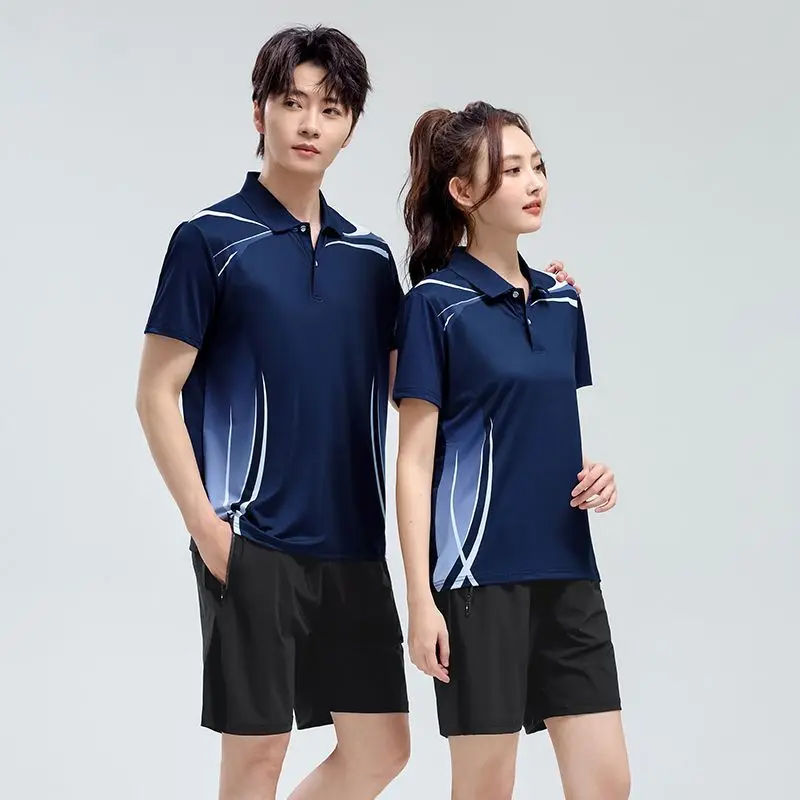 Summer Unisex Sports Tracksuit Set Men Women Running Gym Workout Team Uniform School Student Casual Short Sleeve Long Pants view 4
