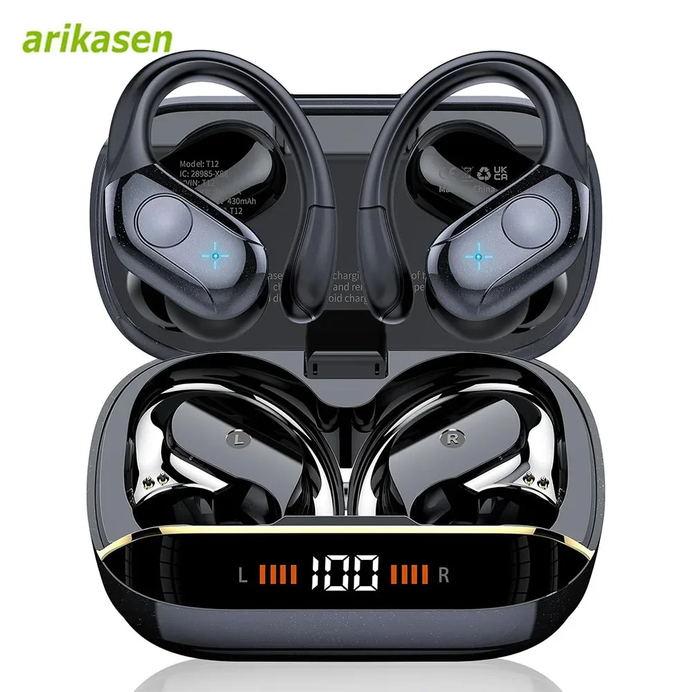 

TWS Bluetooth V5.4 Headphones Wireless IPX7 Waterproof LED Digital Display Sports Earphones Noise Reduction Waterproof Headsets