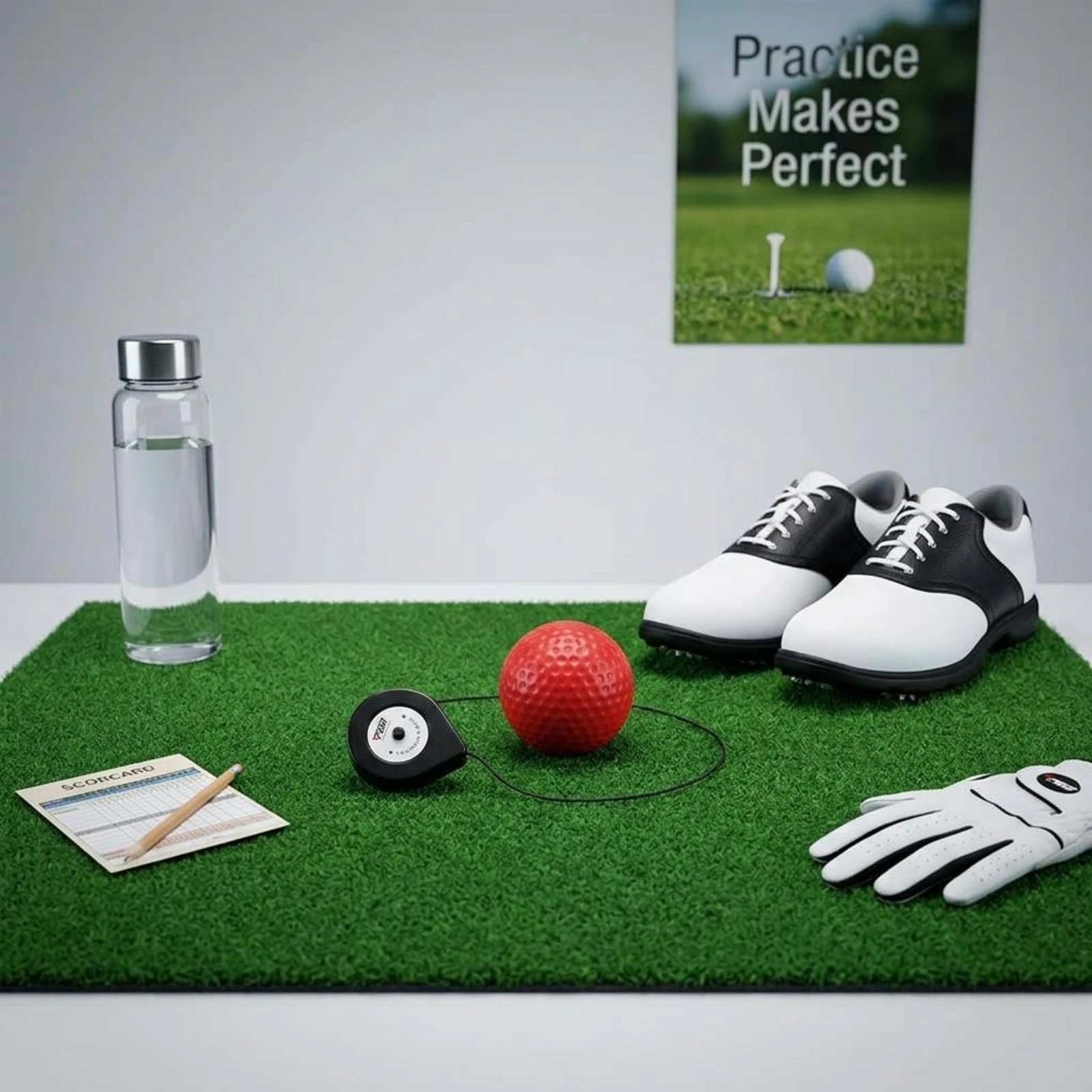 Head Stability Practice Ball Retractable Cord Strike Accuracy Practice Ball Sports Gear Storage Bag Corded