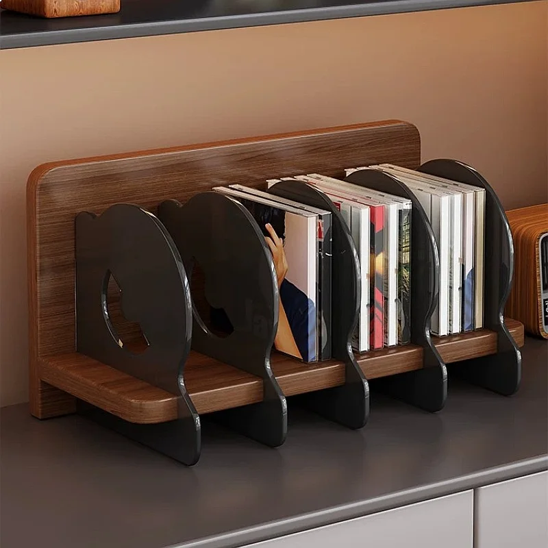 Vinyl Record Shelf Large Capacity LP Storage Box with Dividers CD Organizer Album Display Rack