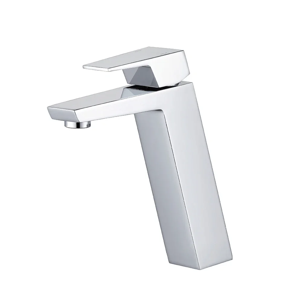 

Single handle single hole deck mounted taps and faucets ware hot and cold brass bathroom basin faucet