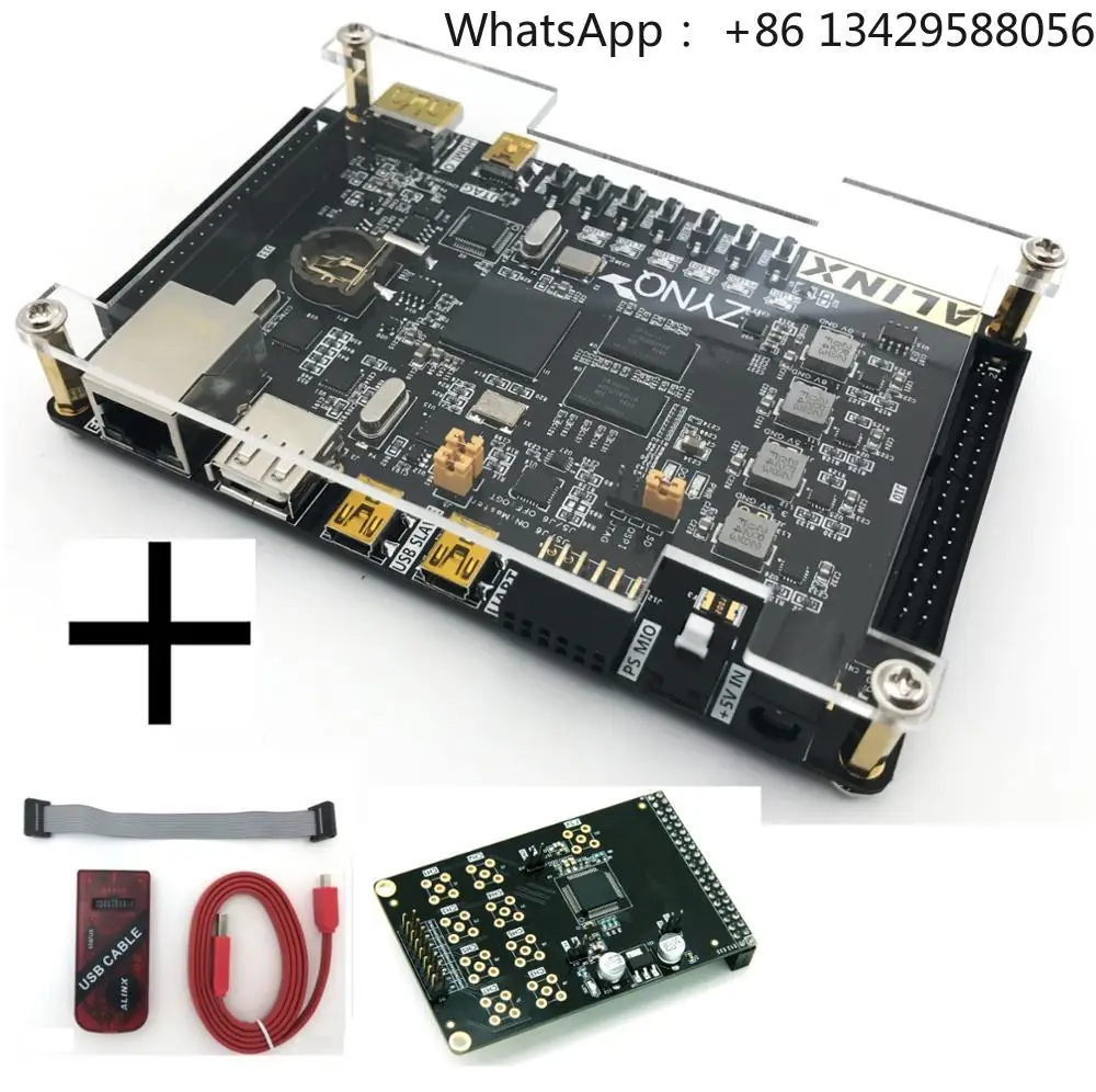 XILINX ZYNQ XC7Z010 FPGA Development Board ARM 4Gbit DDR3 ALINX Brand (AX7010 Board +JTAG Program loader+16bits 8-way AD Module)