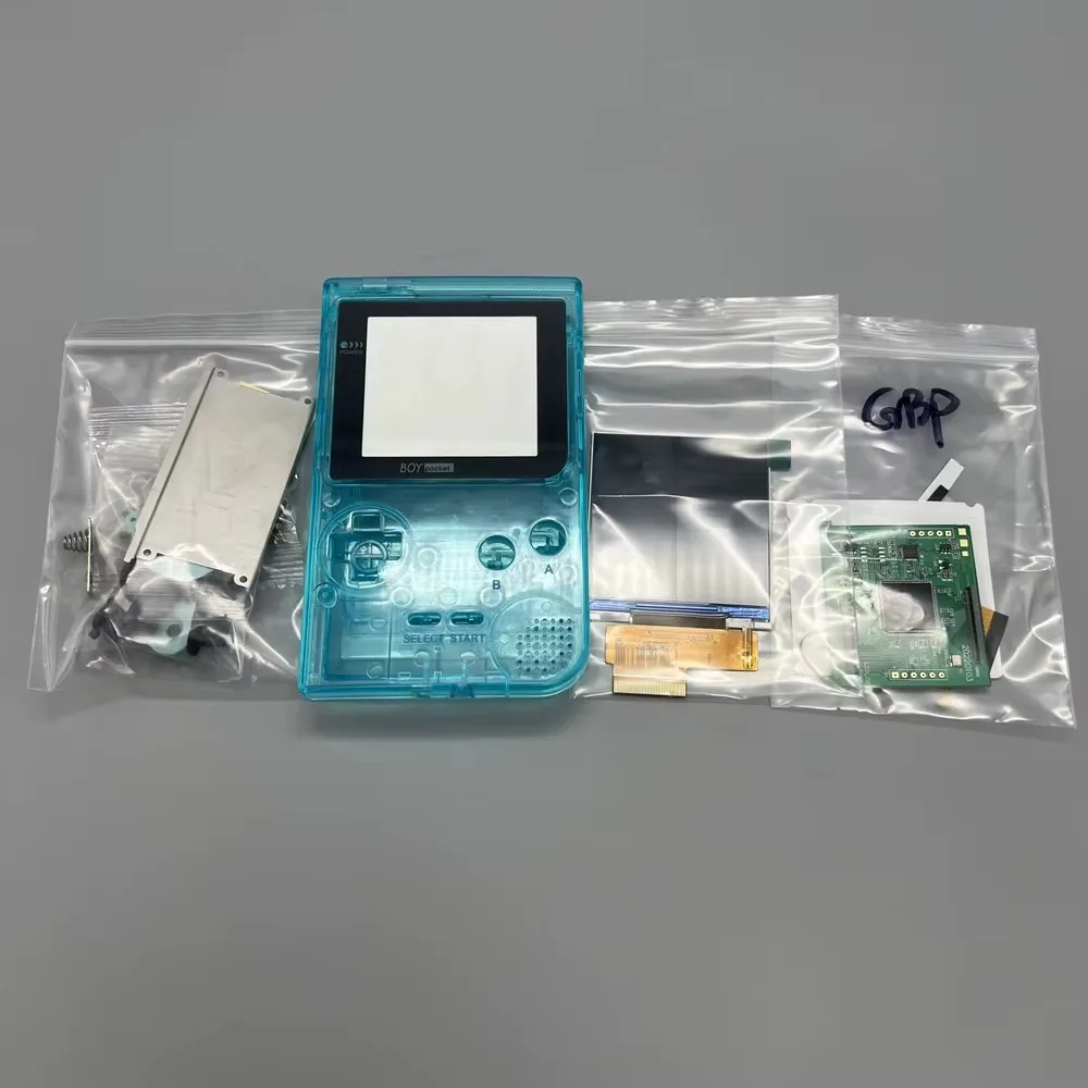 

High Brightness IPS LCD Kit for Game Boy Pocket GBP, 2.6 Inch Full Size Screen with Protective Shell